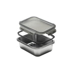 Lot De 3 Boîtes Rectangulaires - Inox - Argent