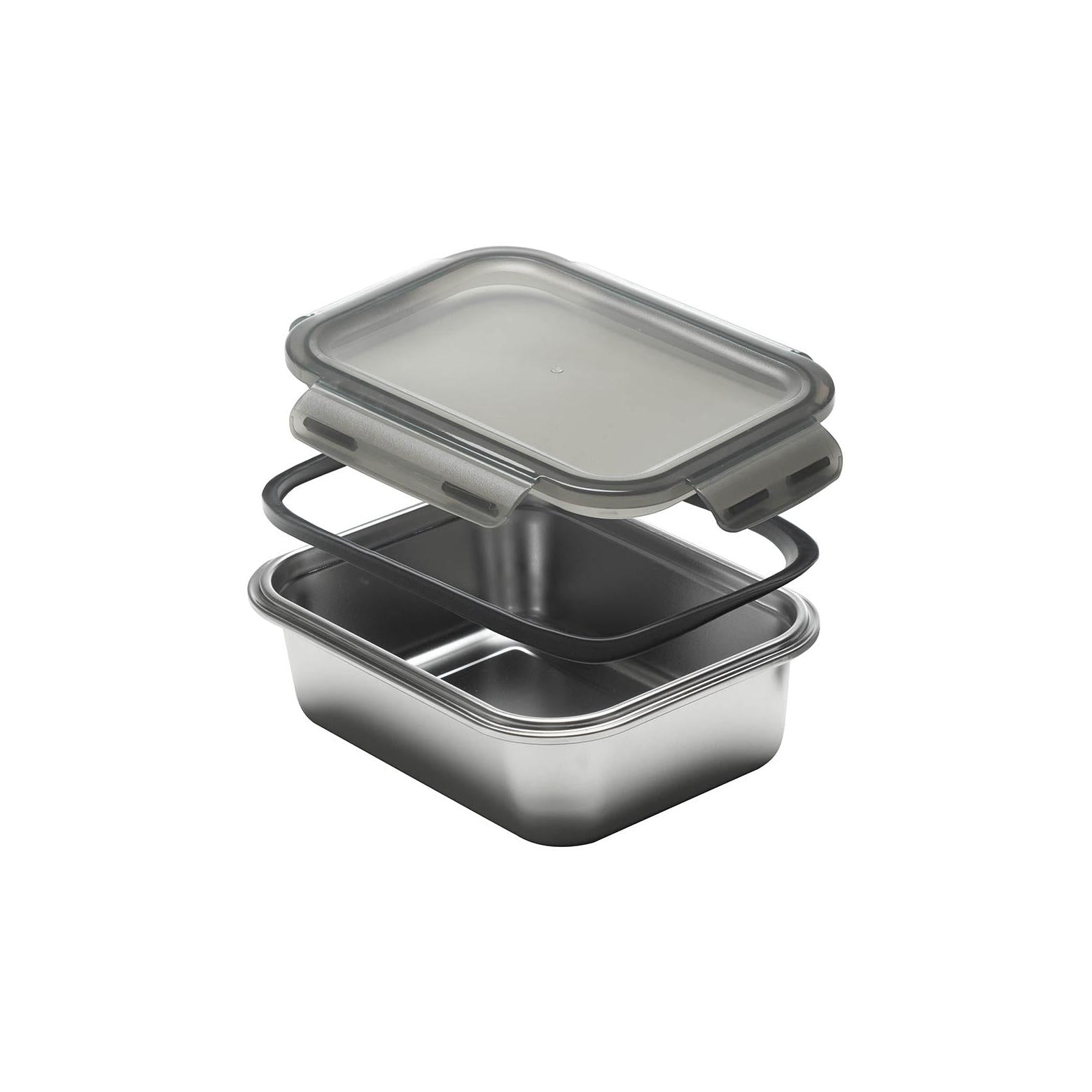 Lot De 3 Boîtes Rectangulaires - Inox - Argent