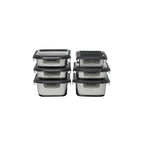 Lot De 7 Boîtes Rectangulaires - Inox - Argent
