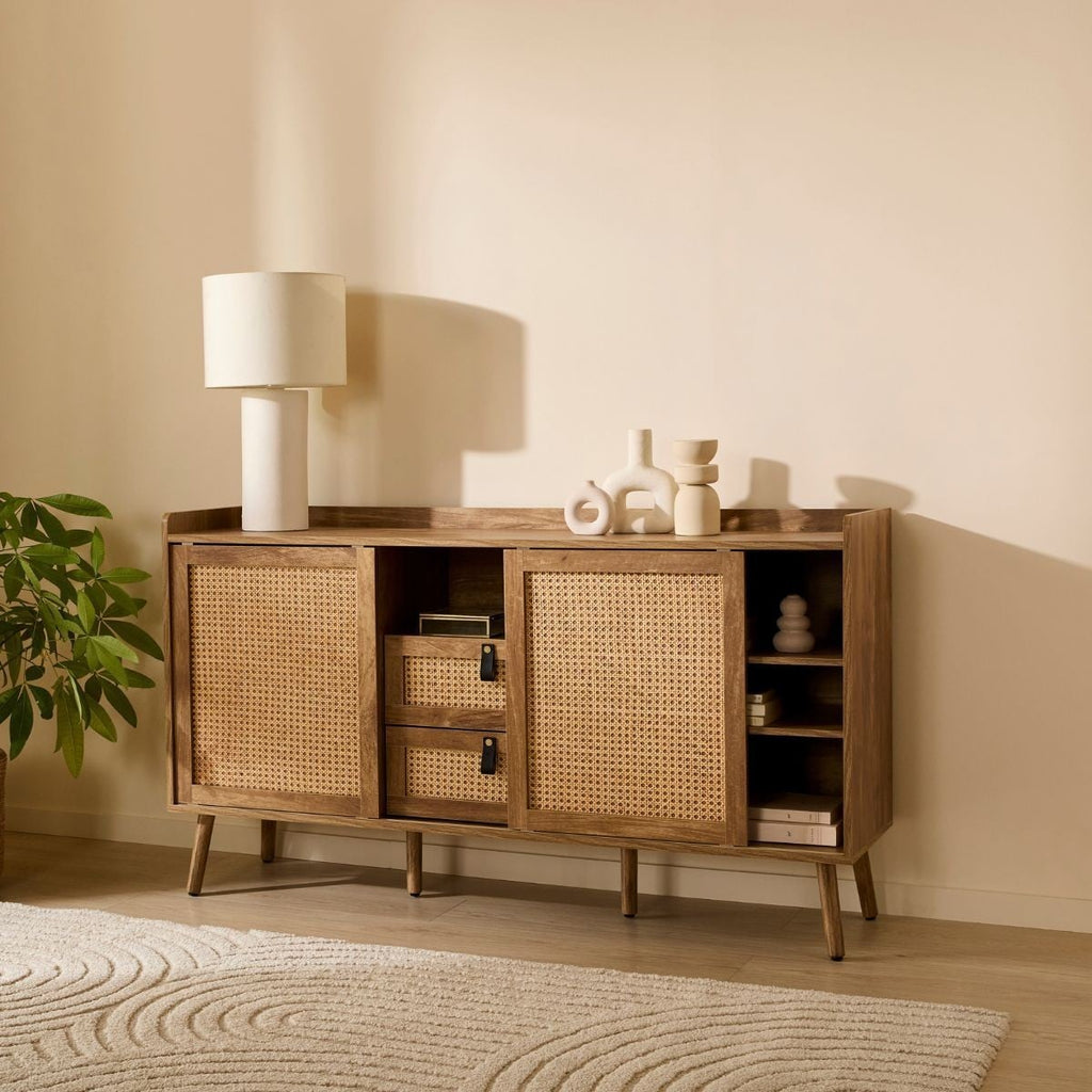 Palmo - Buffet 2 Tiroirs / 2 Portes - Rotin