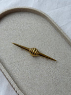 Vintage Brooch - Bar And Bow Shape