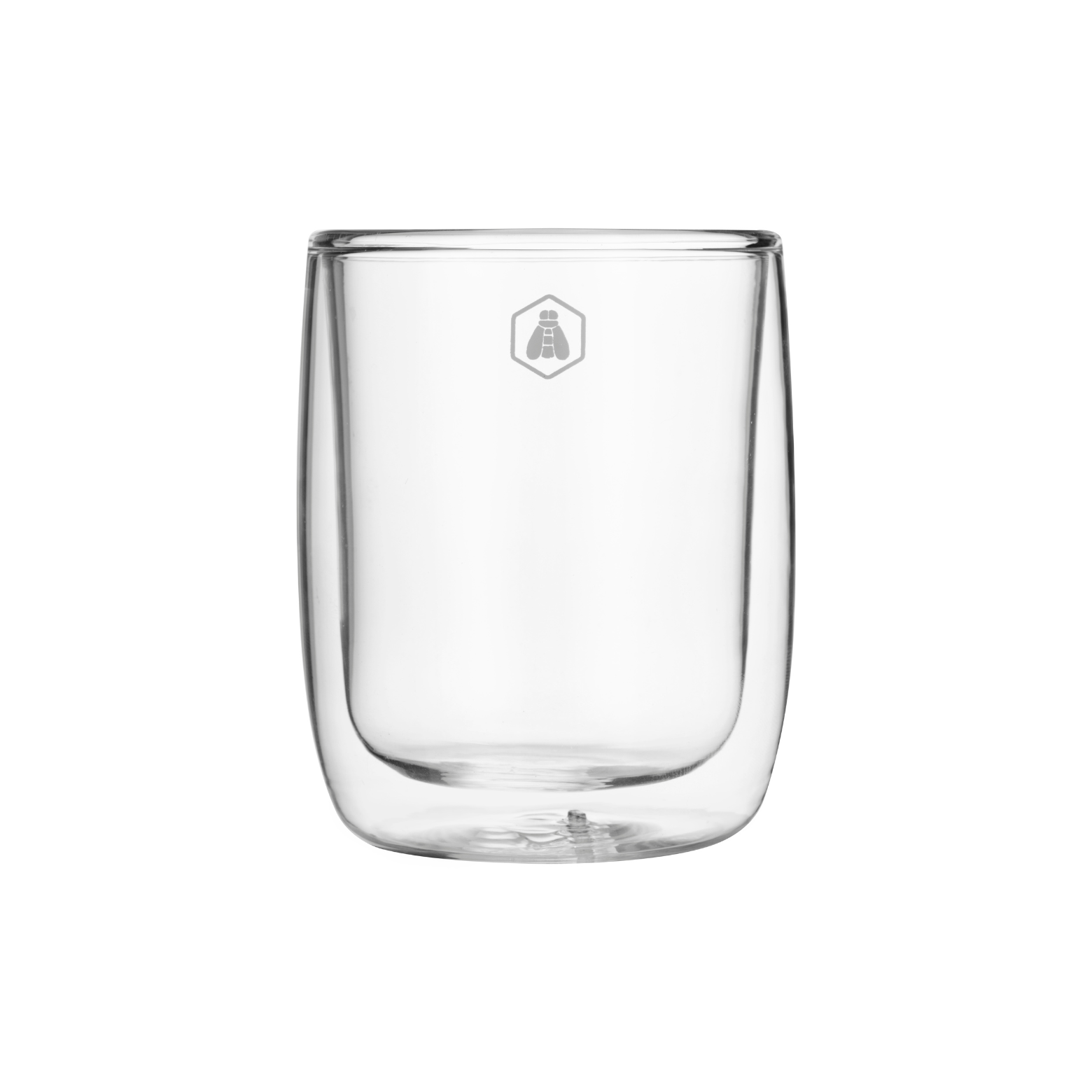Set of 2 Double Wall Cappuccino Cups - Glass - Transparent