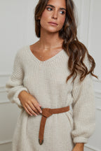 Sweater Dress - Beige