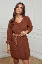 Sweater Dress - Tobacco