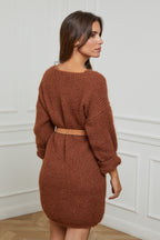 Sweater Dress - Tobacco