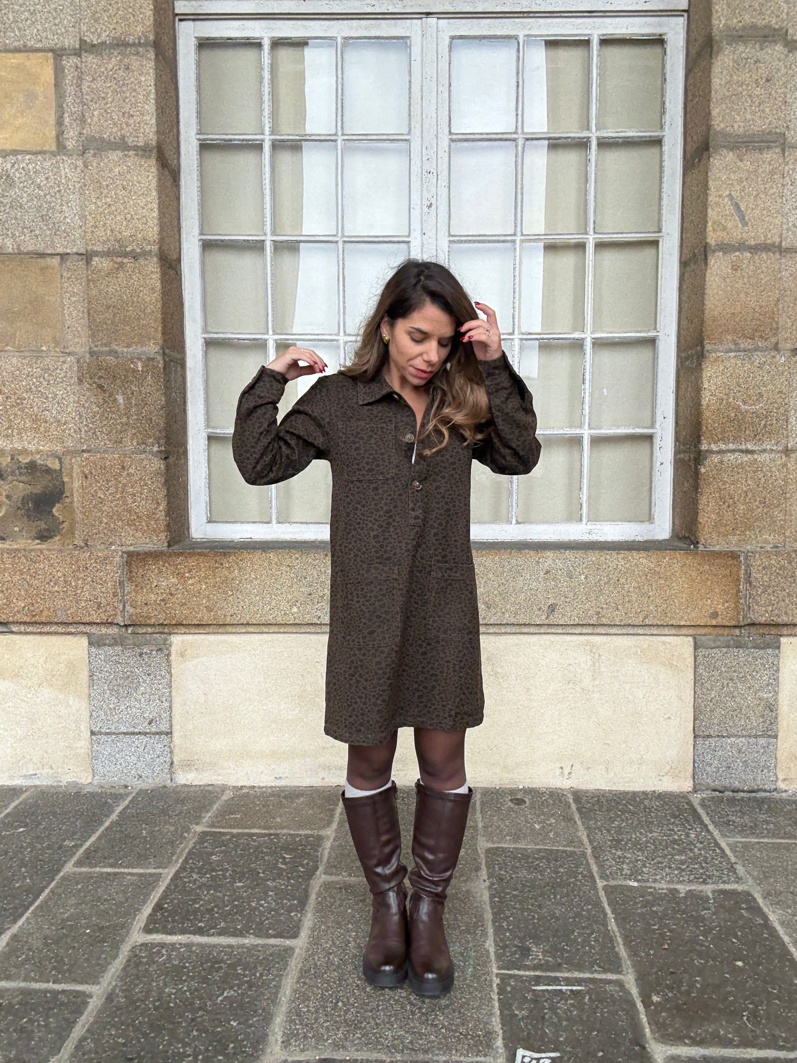 Alix Leopard Dress