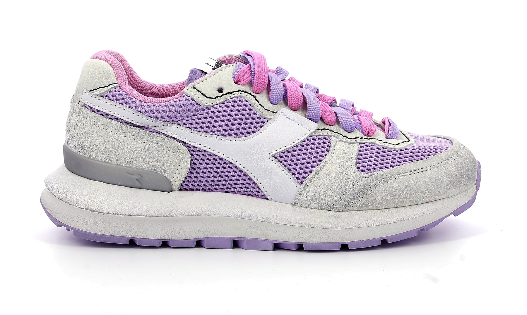 Sneakers Bas - Kamaro 42 Pigsk - White/Cyclamen/Violet