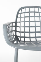 Albert Kuip - Juego de 2 Sillones de exterior - Aluminio - Gris claro