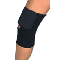 Sportaid, Knee Wrap Neoprene Black, X-Large, Size: 17 - 19 Inch - 1 Ea
