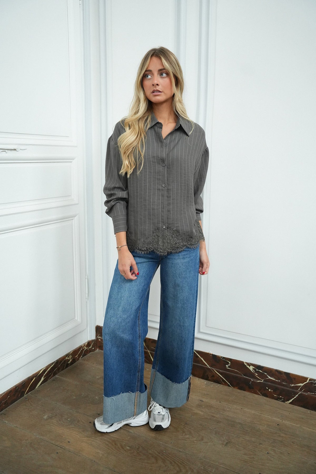 Jeans Met Omslag Alban - Blauw