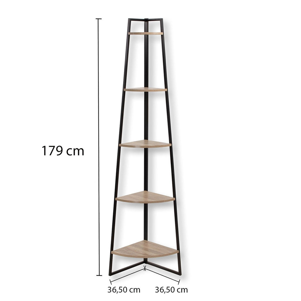 Lexie - Étagère 5 Niveaux - Bois