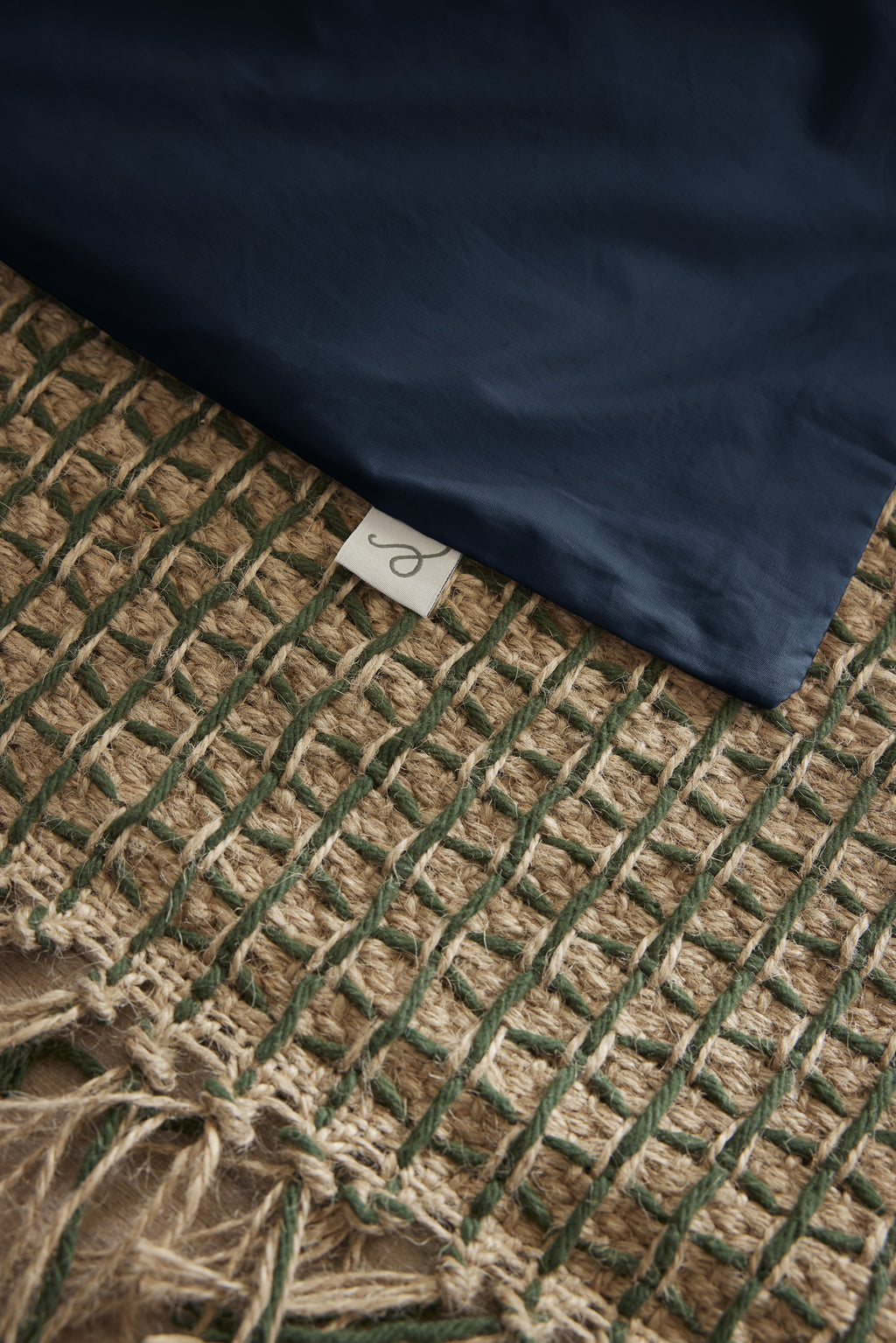 Bally - Taie D'Oreiller Percale Unie - 100% Coton - Bleu Nuit