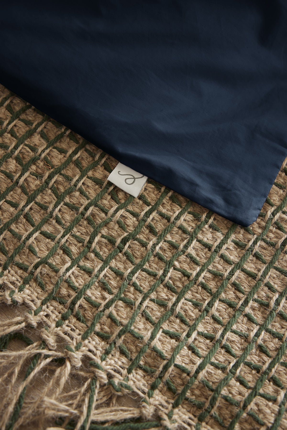 Bally - Taie D'Oreiller Percale Unie - 100% Coton - Bleu Nuit