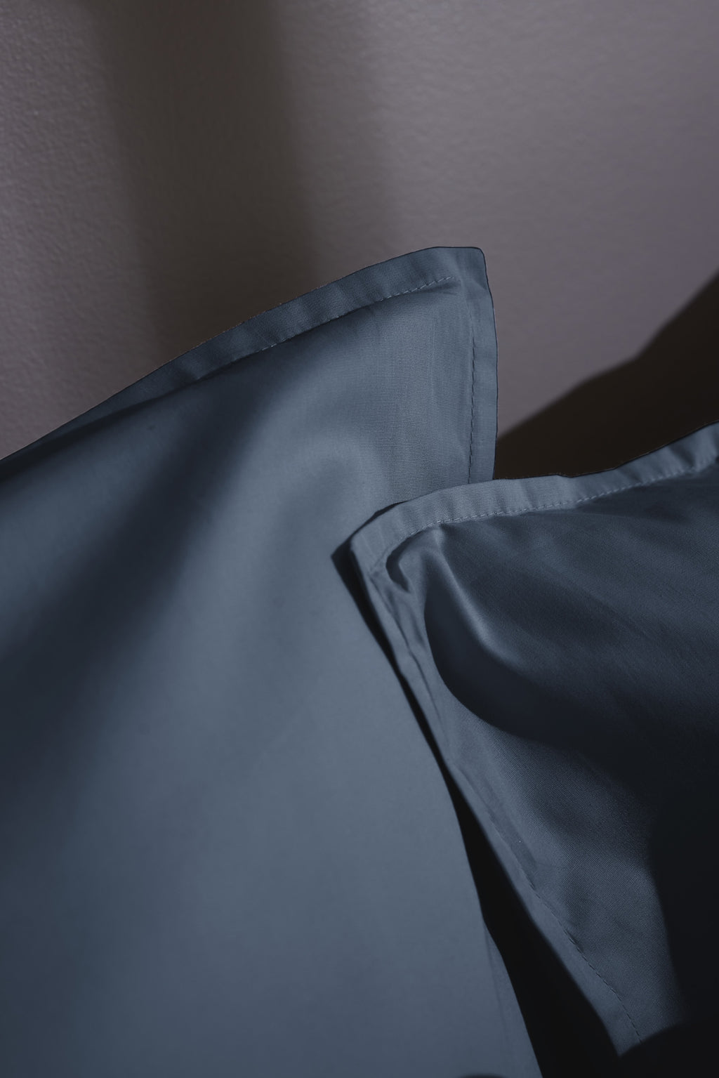 Bally - Taie D'Oreiller Percale Unie - 100% Coton - Bleu Nuit