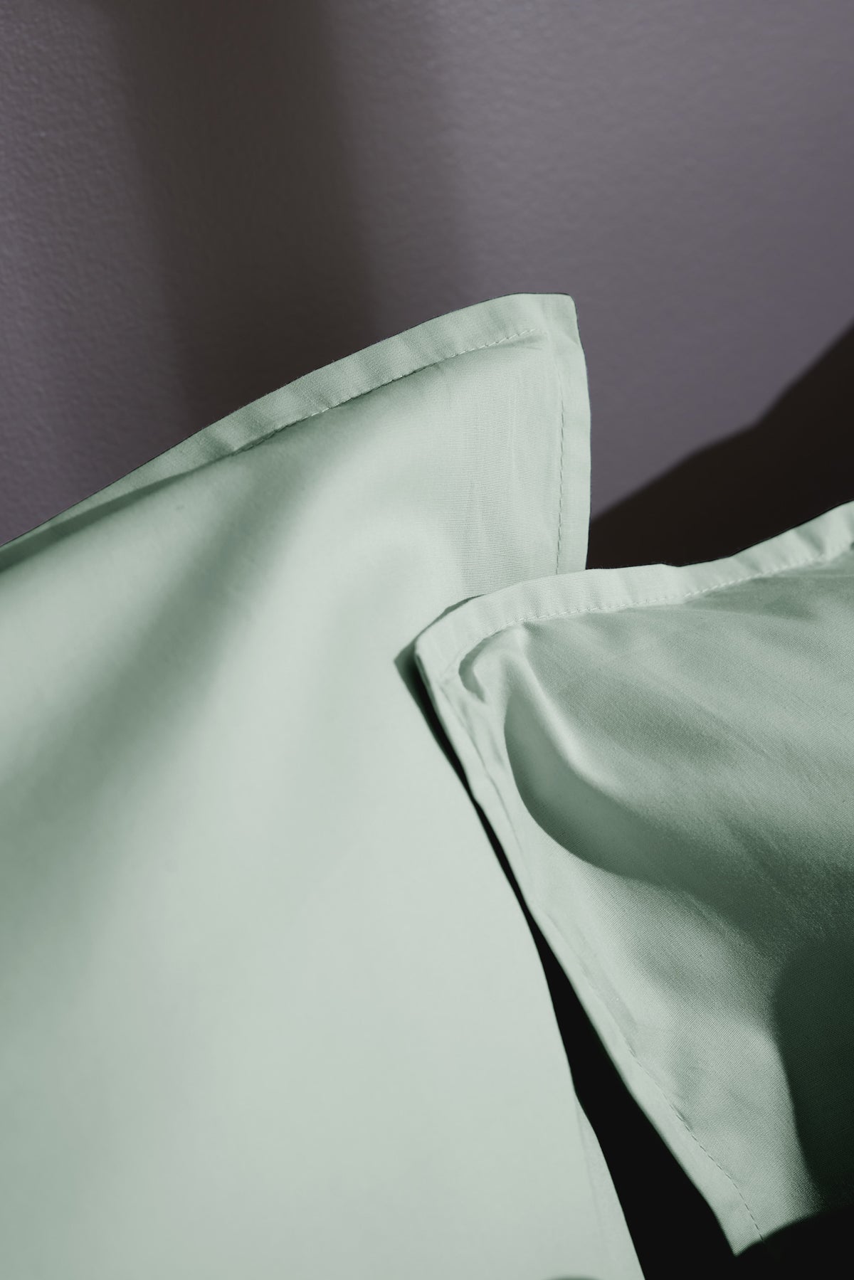 Bally - Taie D'Oreiller Percale Unie - 100% Coton - Céladon