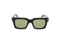 Luxury Eyewear – Okulary przeciwsłoneczne - Cutler And Gross, brązowo-zielone okulary przeciwsłoneczne, widok od przodu, na białym tle