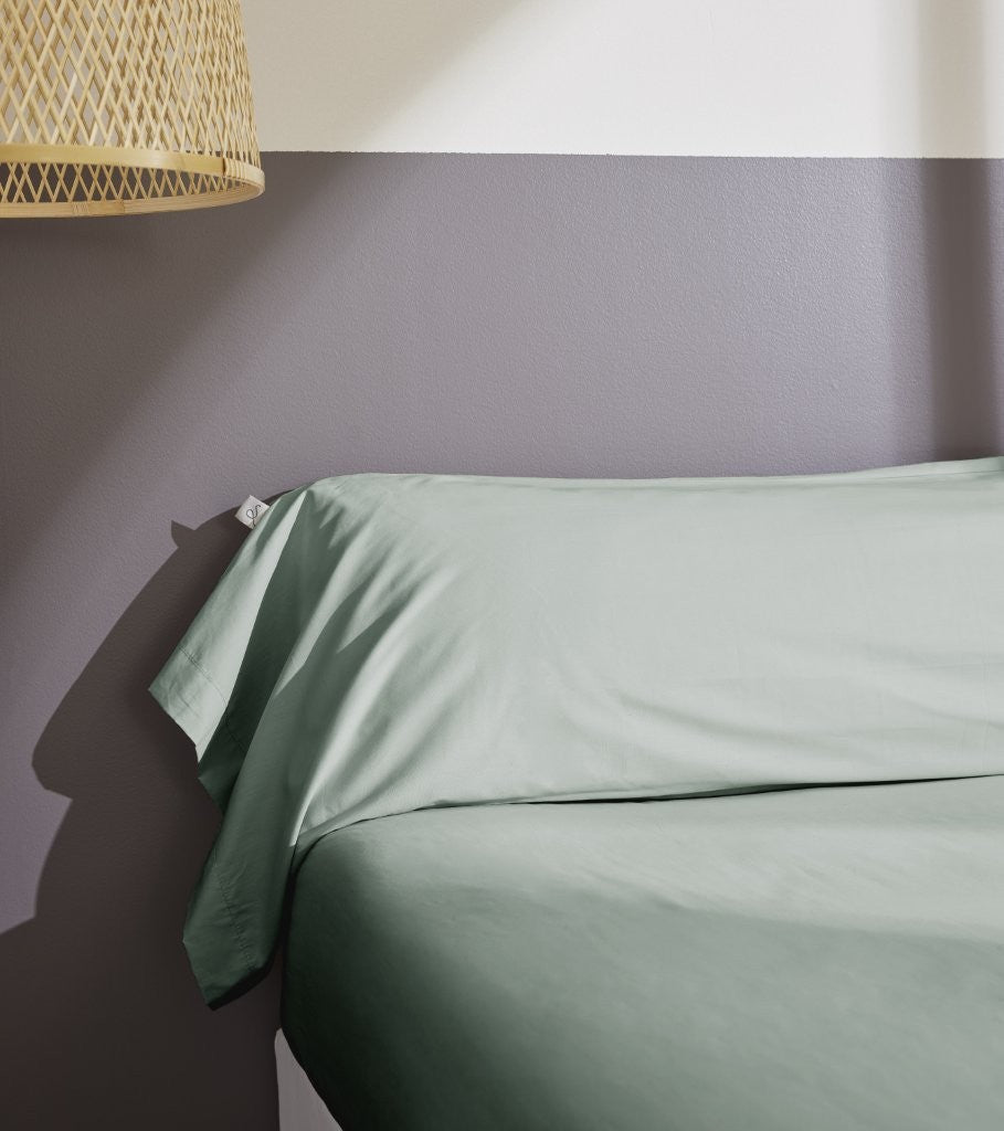 Bally - Taie De Traversin Percale Unie - 100% Coton - Céladon
