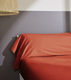 Bally - Taie De Traversin Percale Unie - 100% Coton - Terre De Sienne