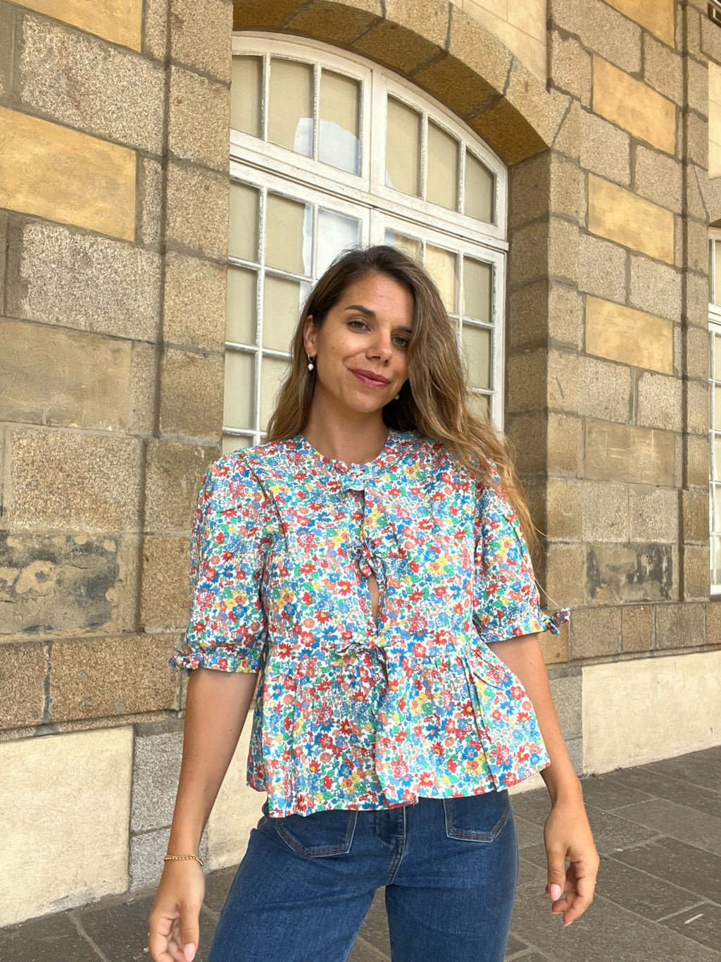 Faustine tie blouse