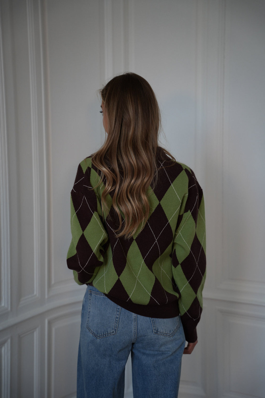 Pull Losanges Solan - Vert