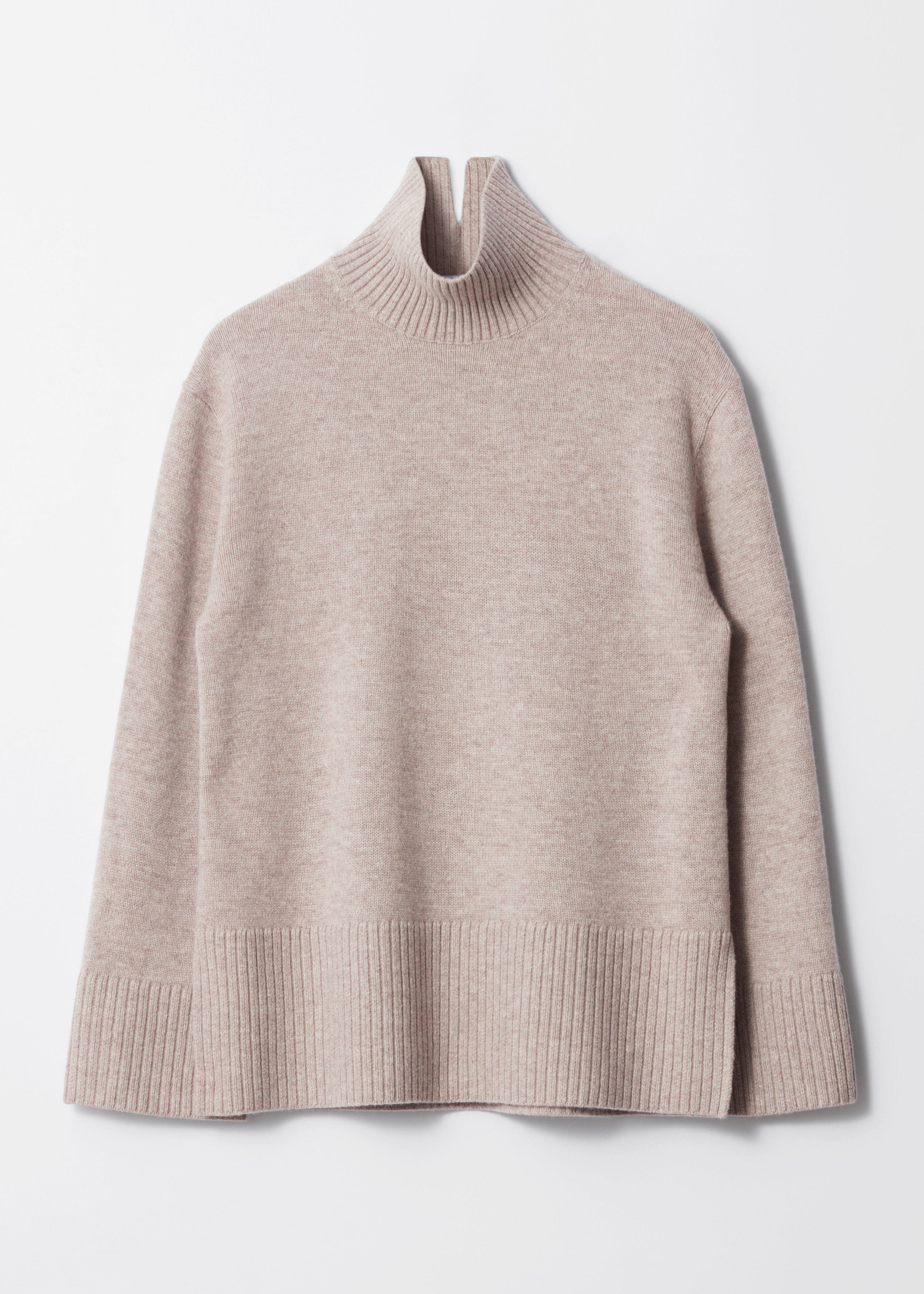 Jumper Es Cecilie Turtleneck - Beige - Women