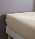 Bally - Drap Housse Percale Unie - 100% Coton - Sable