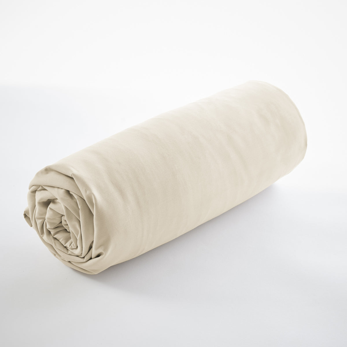 Bally - Drap Housse Percale Unie - 100% Coton - Sable