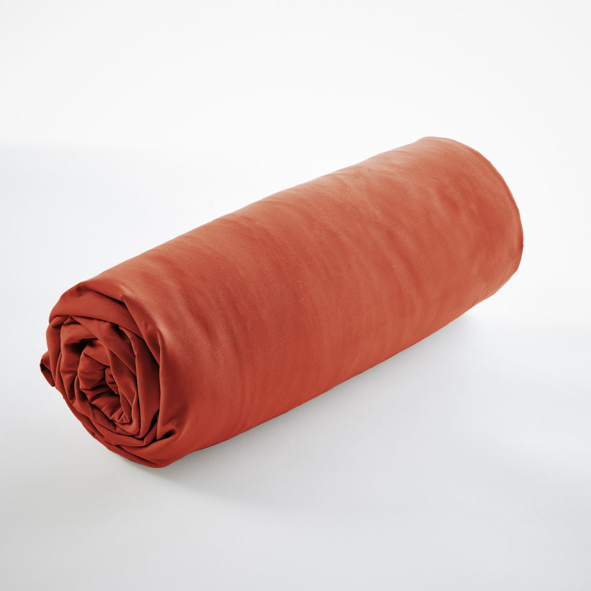 Bally - Drap Housse Percale Unie - 100% Coton - Terre De Sienne