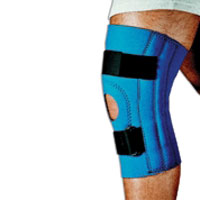 Sportaid, Knee Brace, Open Patella, Blue Neoprene, Small, Size: 13 - 14 Inches - 1 Ea