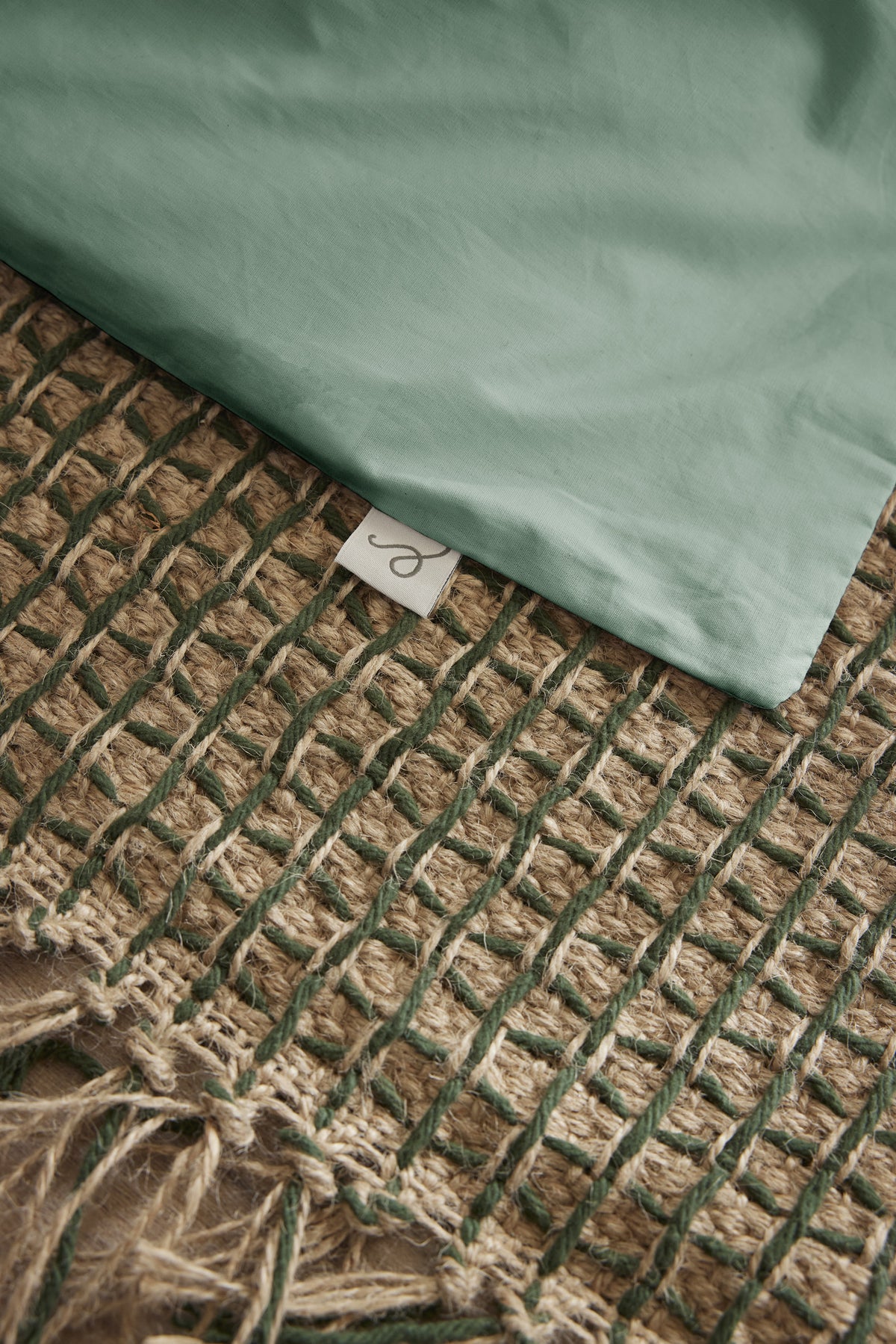 Bally - Housse De Couette Percale Unie - 100% Coton - Céladon