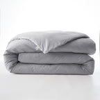 Bally - Housse De Couette Percale Unie - 100% Coton - Galet