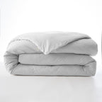 Bally - Housse De Couette Percale Unie - 100% Coton - Neige