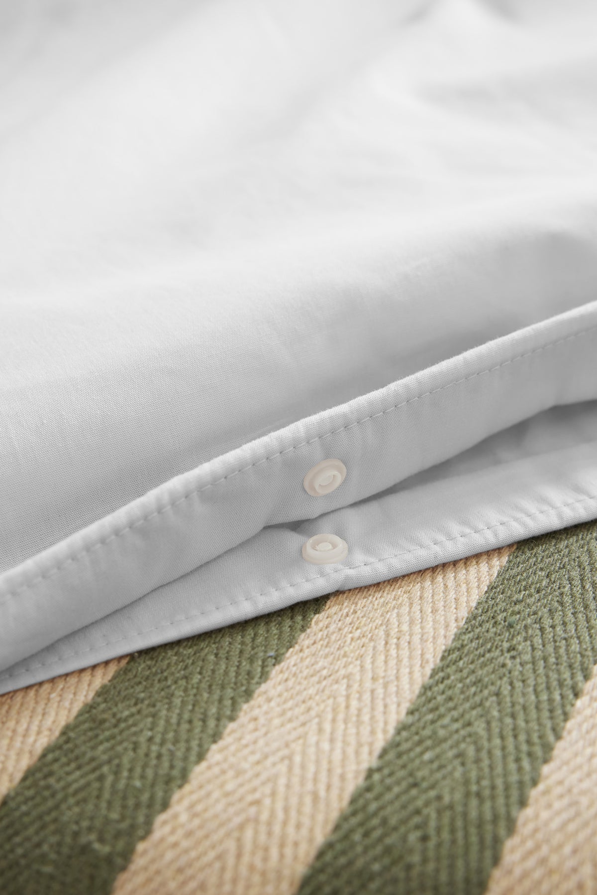 Bally - Housse De Couette Percale Unie - 100% Coton - Neige