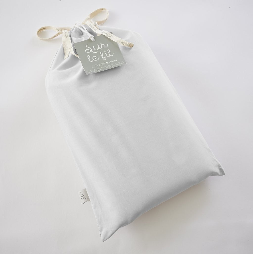 Bally - Housse De Couette Percale Unie - 100% Coton - Neige
