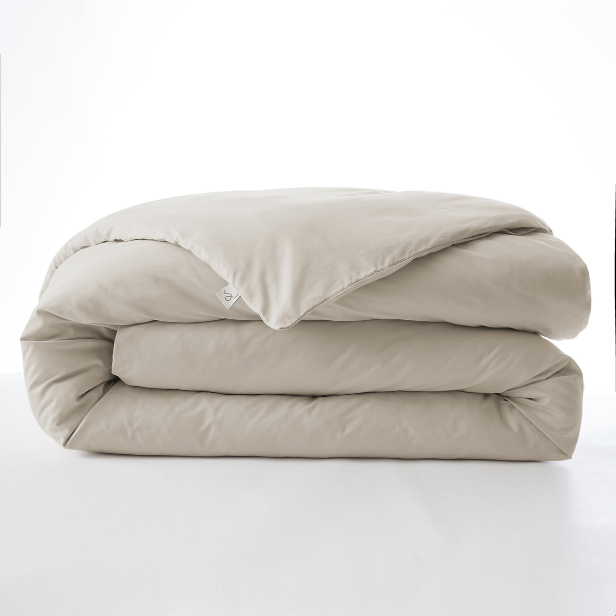 Bally - Housse De Couette Percale Unie - 100% Coton - Sable