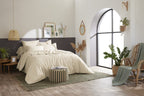 Bally - Housse De Couette Percale Unie - 100% Coton - Sable