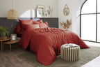 Bally - Housse De Couette Percale Unie - 100% Coton - Terre De Sienne
