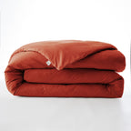 Bally - Housse De Couette Percale Unie - 100% Coton - Terre De Sienne