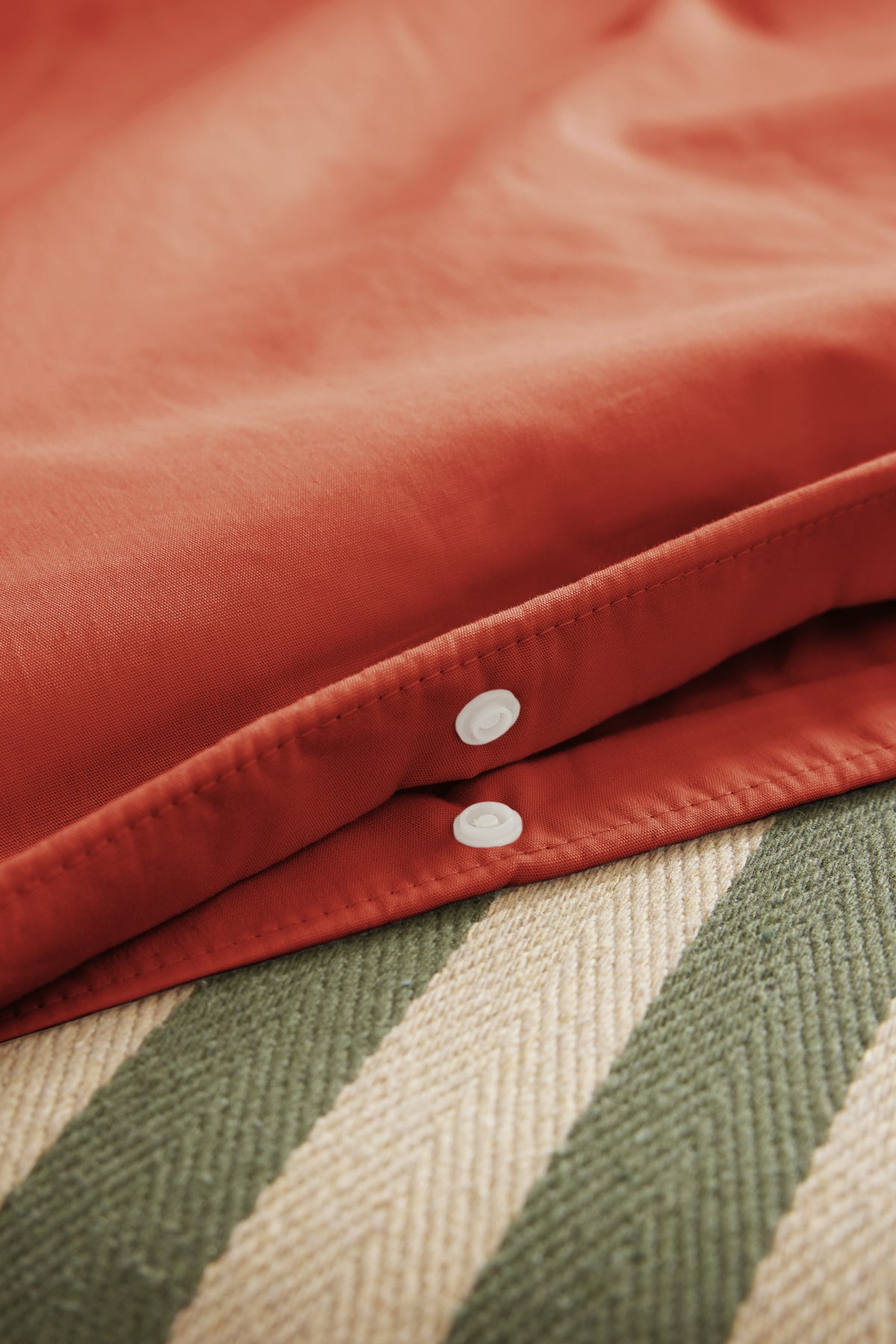 Bally - Housse De Couette Percale Unie - 100% Coton - Terre De Sienne