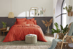 Bally - Housse De Couette Percale Unie - 100% Coton - Terre De Sienne