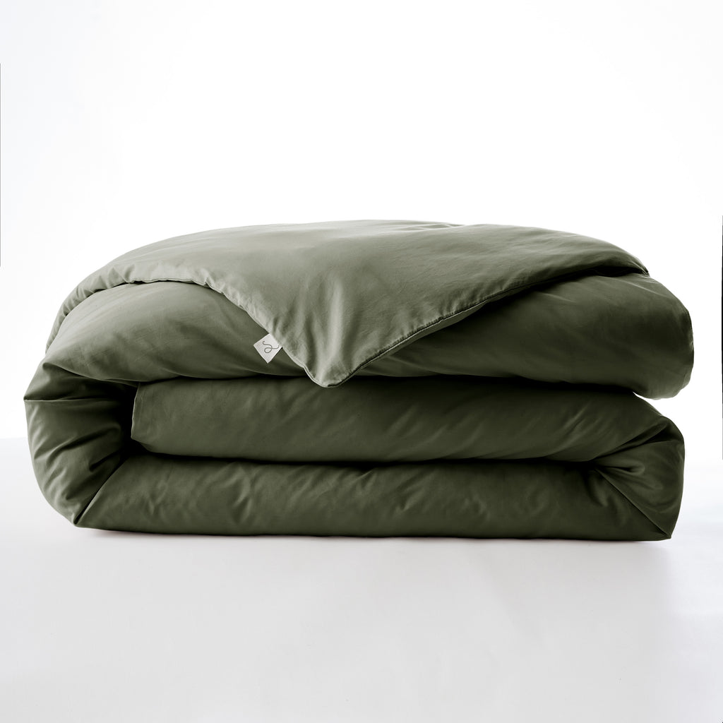 Bally - Housse De Couette Percale Unie - 100% Coton - Thym