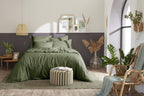 Bally - Housse De Couette Percale Unie - 100% Coton - Thym