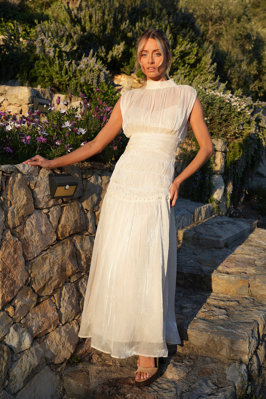 Robe Longue Anita - Crème