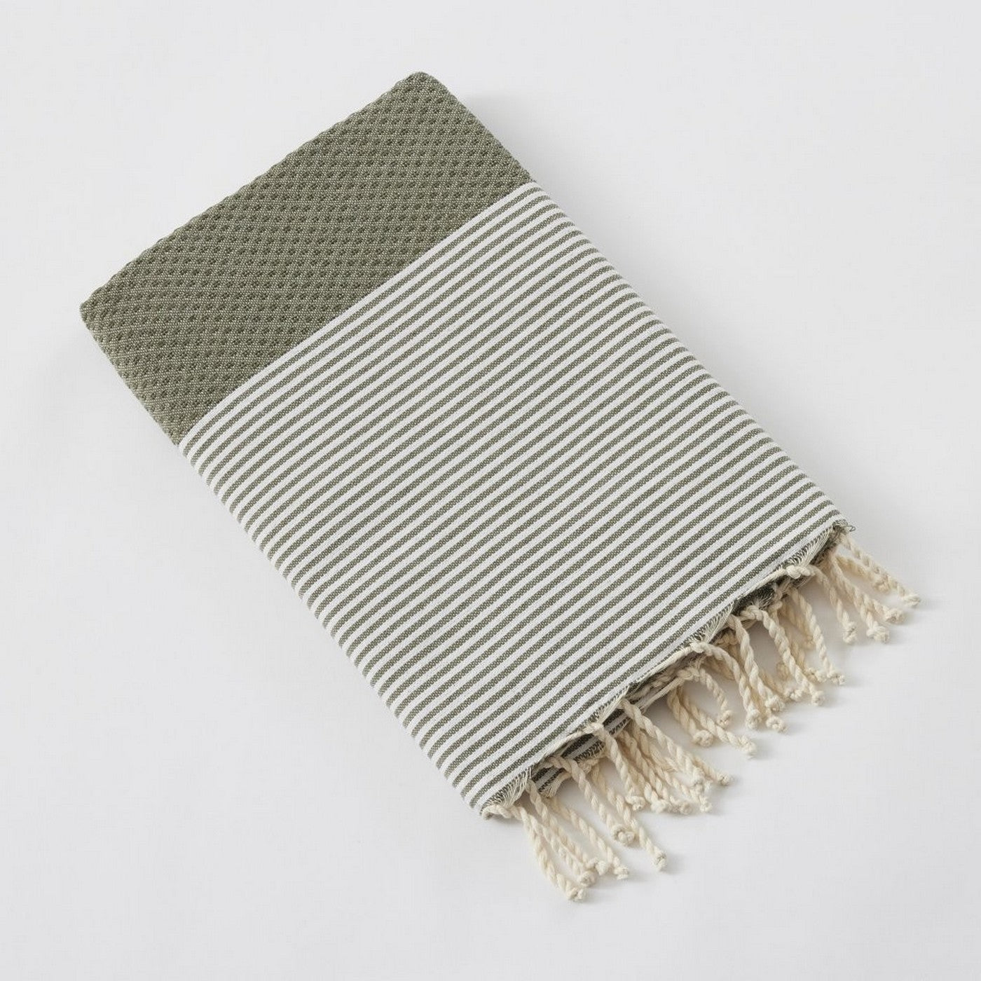 Marin - Fouta Con Flecos - Algodón Tejido Teñido - Nénuphar