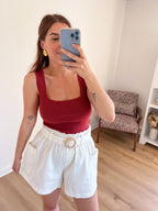 Shorts Con Cinturón Romy