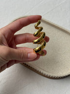 Vintage Monet Brooch - Golden Spiral