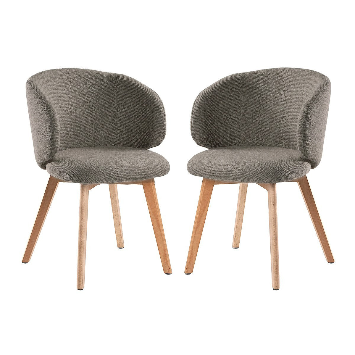 Solène - Lot De 2 Chaises - Tissu