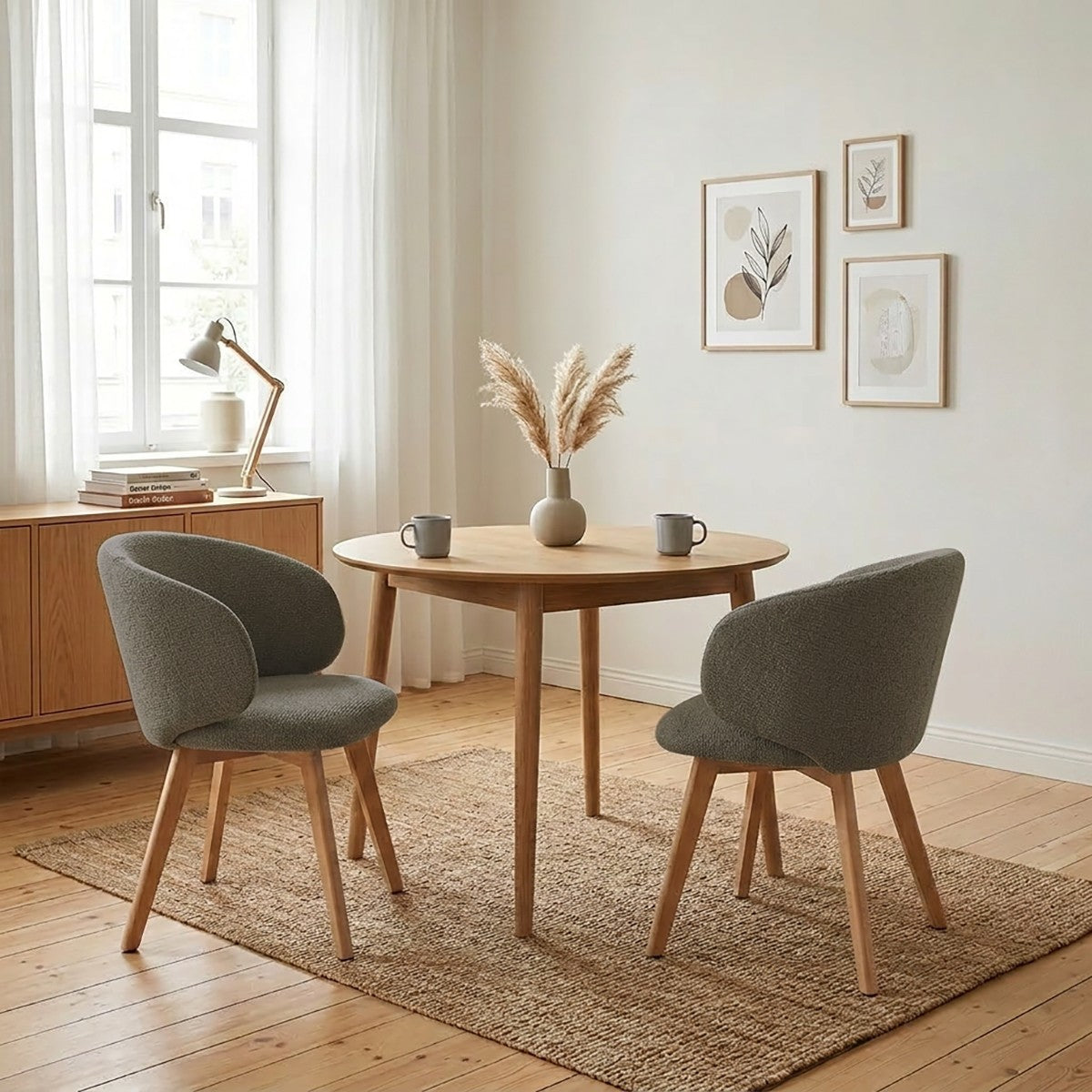 Solène - Lot De 2 Chaises - Tissu
