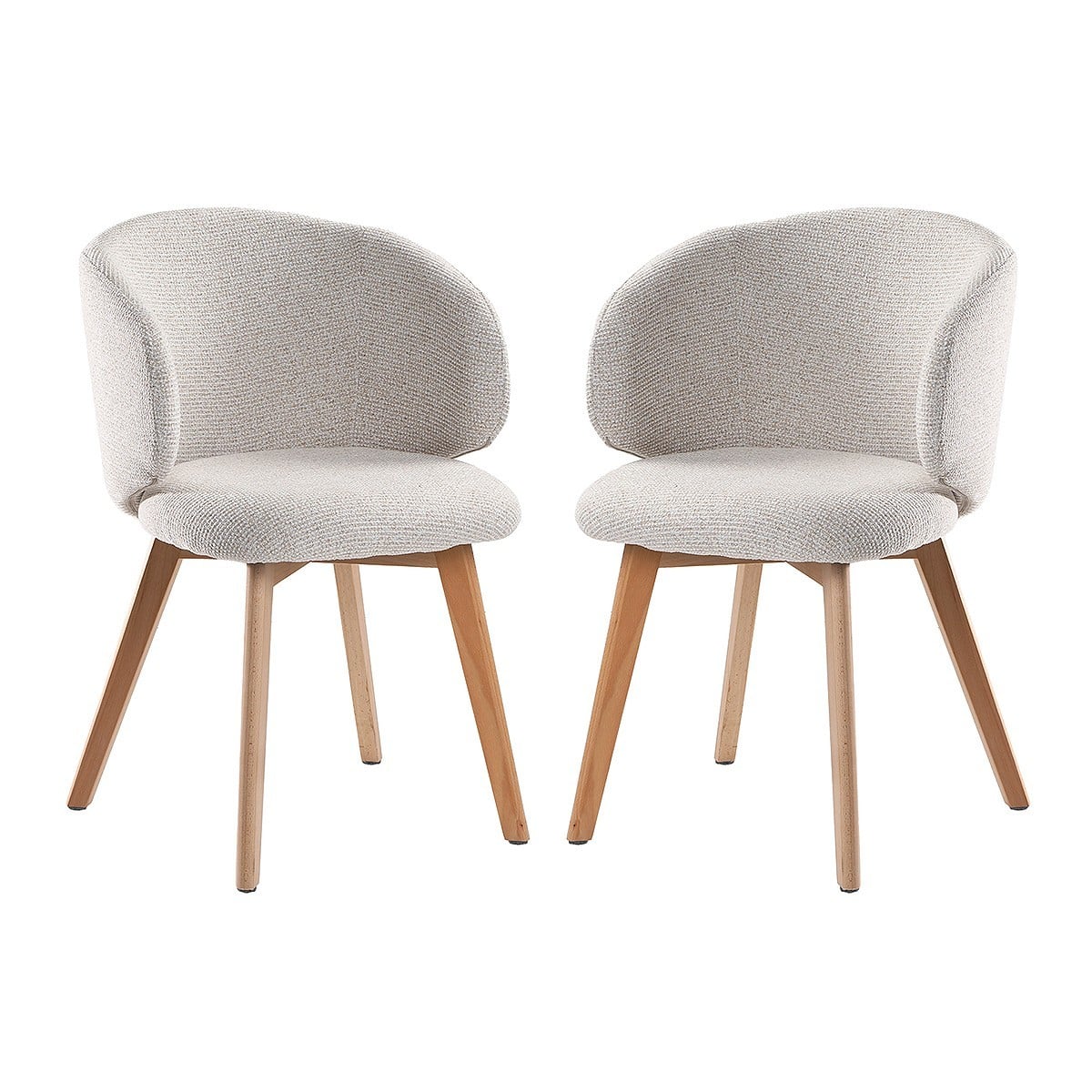 Solène - Lot De 2 Chaises - Tissu