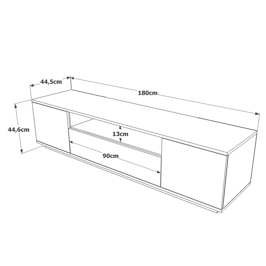 Meubles Tv Fr7-Aa - Pin Atlantique / Anthracite